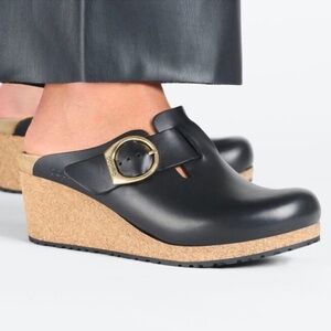 Birkenstock Papillio Fanny Ring Buckle Clog Wedge